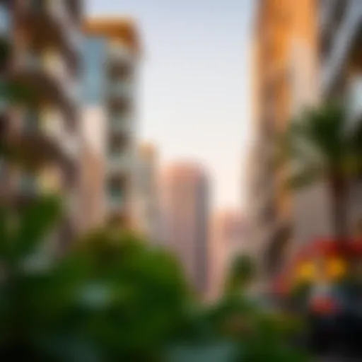 A view of الرقة Dubai showcasing its modern architecture and vibrant streets