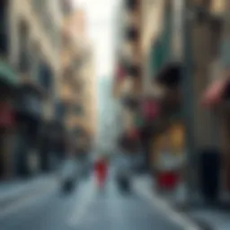 Vibrant street life in Rolla Street, Bur Dubai