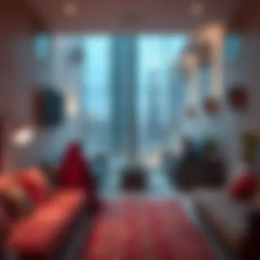 Cultural depiction of shared accommodation in Dubai