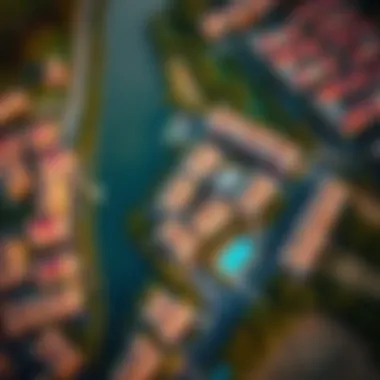 Aerial view of Sobha Creek Vistas Reserve highlighting its strategic location.