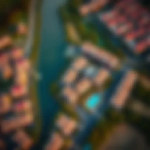 Aerial view of Sobha Creek Vistas Reserve highlighting its strategic location.