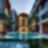 Modern architectural design of Soho properties in Dubai