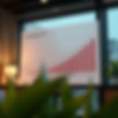 Financial analysis chart illustrating investment potential in studio flats