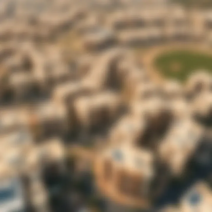 Aerial view of Rashidiya neighborhood highlighting its growth
