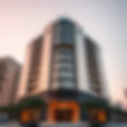 Architectural details of Al Karama Building showcasing modern design