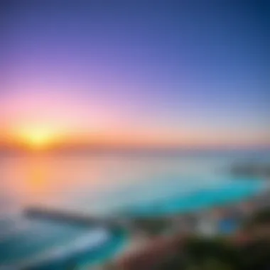 Stunning Sunset over بحر لامير Sunset over بحر لامير's coastline