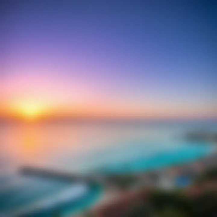 Stunning Sunset over بحر لامير Sunset over بحر لامير's coastline