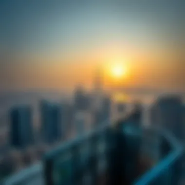 Aerial view of Dubai skyline showcasing modern architecture