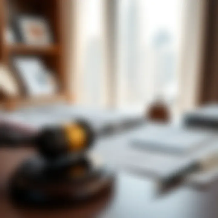 Legal documents and contracts on a desk for real estate transactions