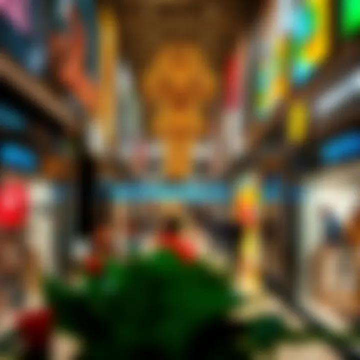 Vibrant retail atmosphere inside Jumairah Mall