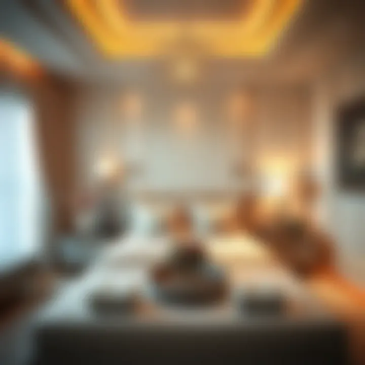 Elegant bedroom arrangement showcasing comfort