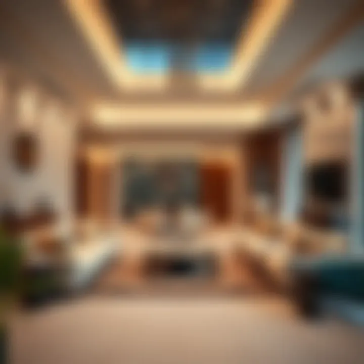 Spacious living area layout in Tilal Al Furjan