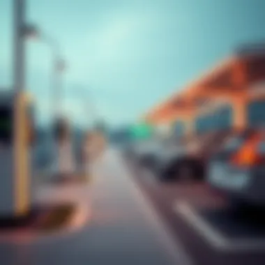 Modern Charging Infrastructure for Electric Cars Charging station for electric vehicles in Dubai