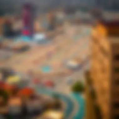 A map highlighting key areas and amenities in Satwa for potential renters.