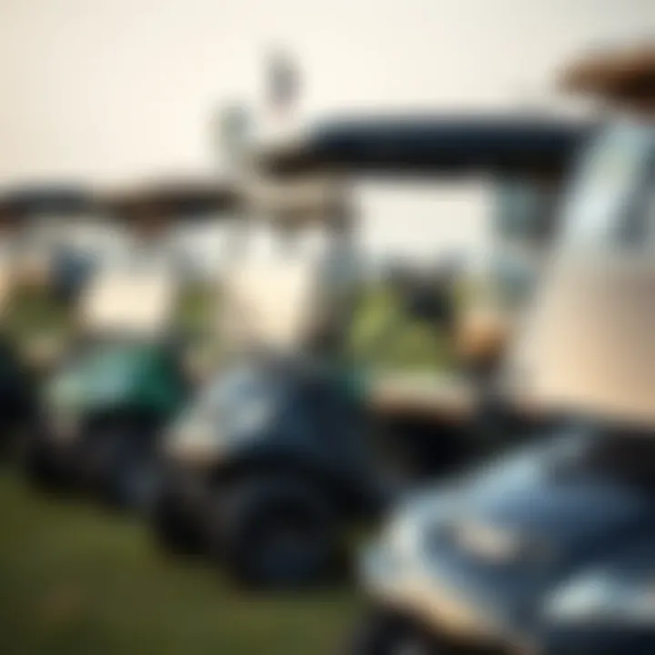Diverse Golf Car Models Various models of golf cars available for purchase