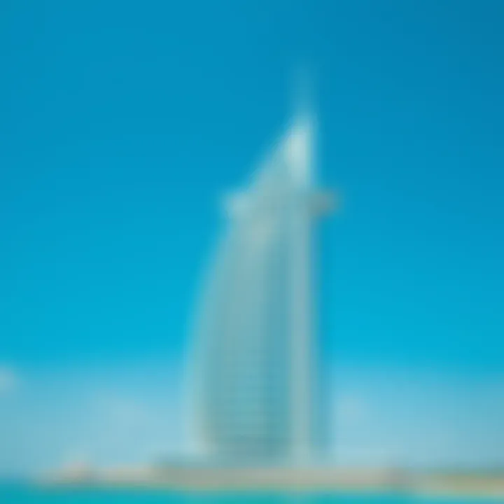 Burj Al Arab: The Icon of Luxury The opulent architecture of the Burj Al Arab against a clear blue sky.