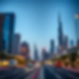 Dubai skyline featuring modern architecture