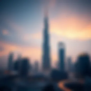 Burj Khalifa: A Symbol of Modernity The magnificent Burj Khalifa towering over the Dubai skyline