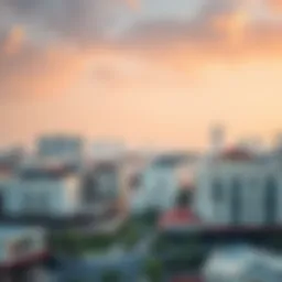 Panoramic view of Deira showcasing modern flats and traditional architecture