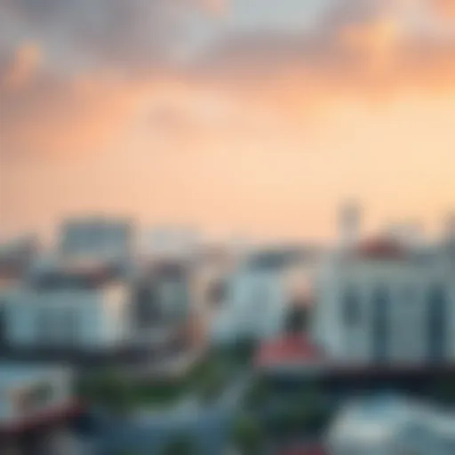 Panoramic view of Deira showcasing modern flats and traditional architecture