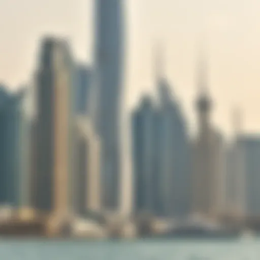 Breathtaking skyline of Dubai Marina showcasing iconic skyscrapers