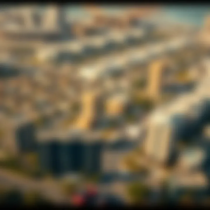 Emerging Neighborhoods in Dubai Aerial view of emerging neighborhoods in Dubai