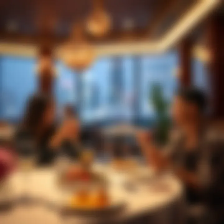 Couples enjoying a luxury dining experience in Dubai