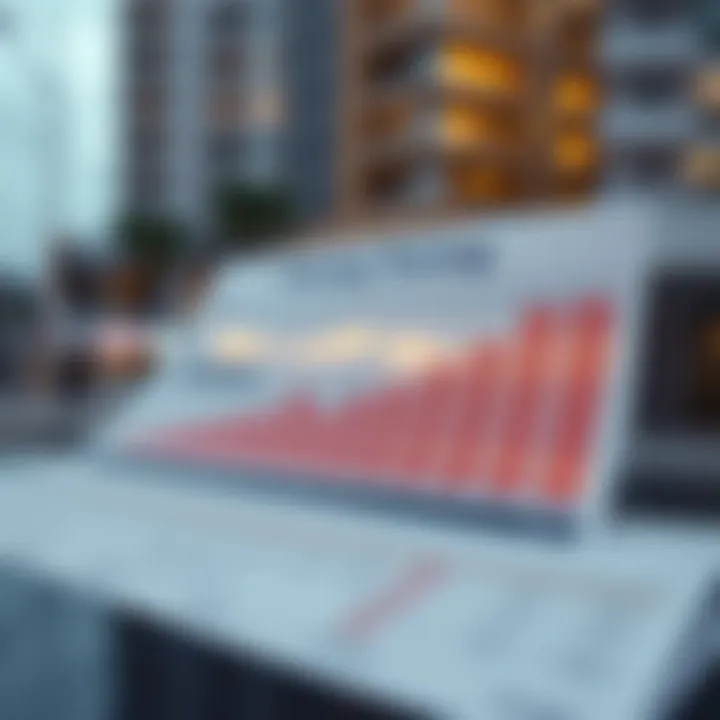 A chart representing the pricing trends in Karama's real estate market