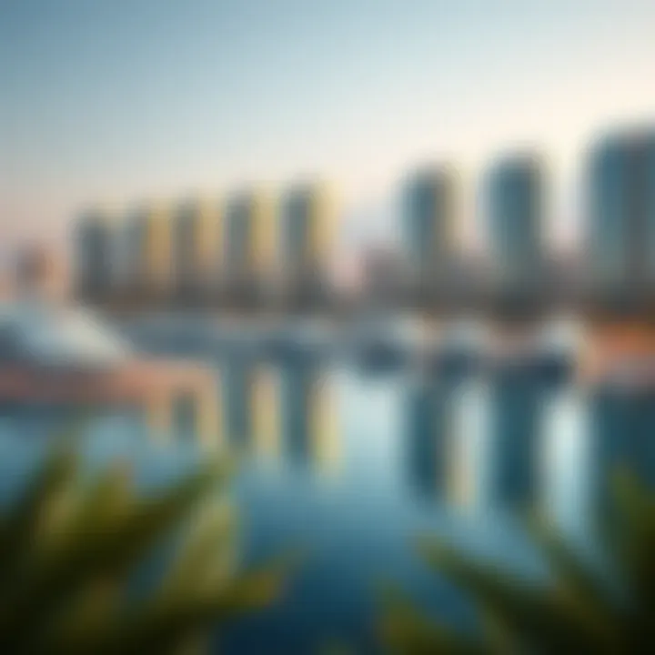 Economic Growth Projected by Yas Bay Development An artist's impression of the economic growth projected by the Yas Bay development in Abu Dhabi.