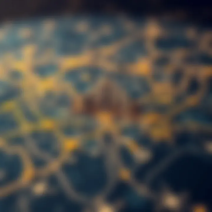 Map highlighting the strategic transport networks around Expo 2020 Dubai