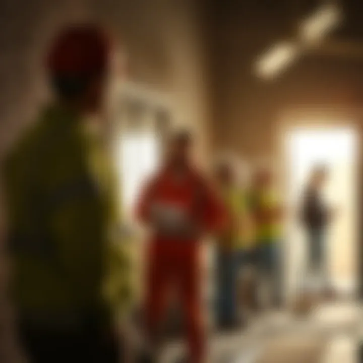 Maintenance team conducting property inspections