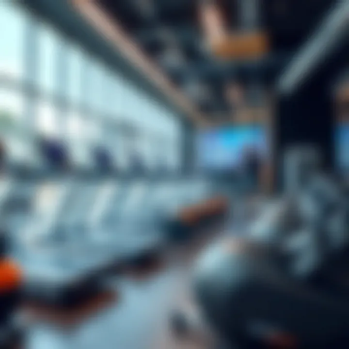 State-of-the-art gym facilities equipped with advanced workout technology