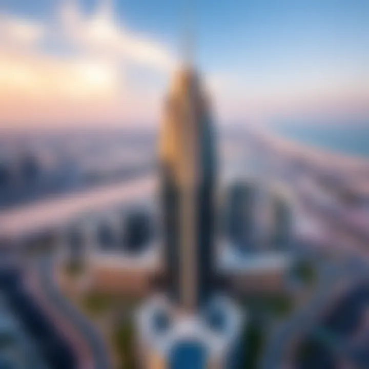 Aerial view of Flamingo Z2 Tower showcasing its modern architecture