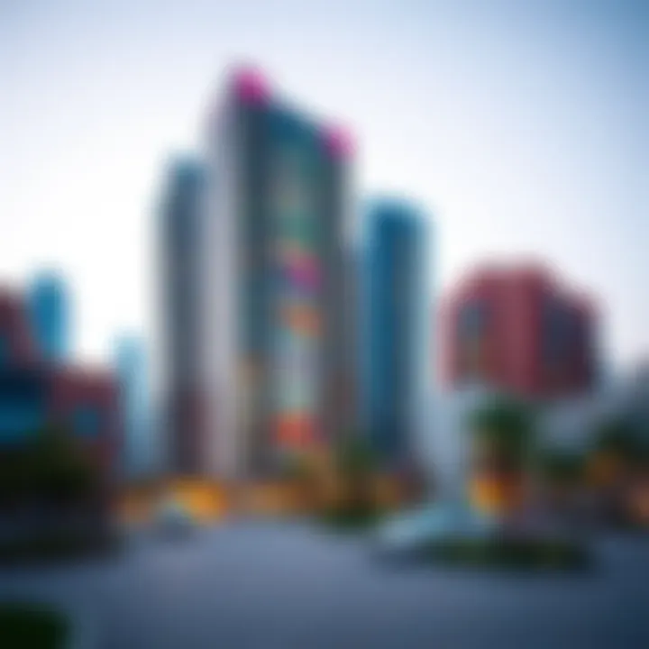 Flamingo Z2 Tower surrounded by vibrant community spaces