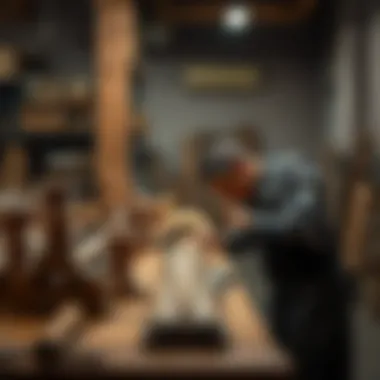 Artisans Crafting Custom Furniture in Dubai Custom furniture creation process with artisans at work