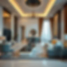 Luxurious interior of Golden Sands Hotel Apartments showcasing elegant furnishings and modern decor