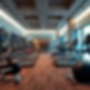 State-of-the-art fitness center equipped with modern amenities