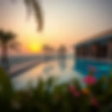 Breathtaking rooftop pool area offering a relaxing atmosphere