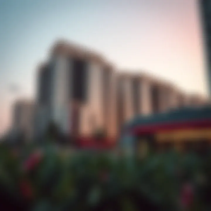 Real estate development near a Green Line Metro station