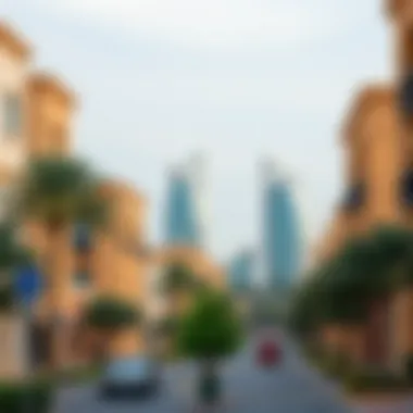 Flourishing Neighborhoods in Dubai A vibrant neighborhood in Dubai with flourishing real estate