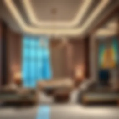 Interior design of the Habtoor Building highlighting luxury living spaces