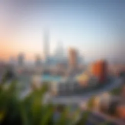 A panoramic view of Dubai's skyline showcasing residential towers