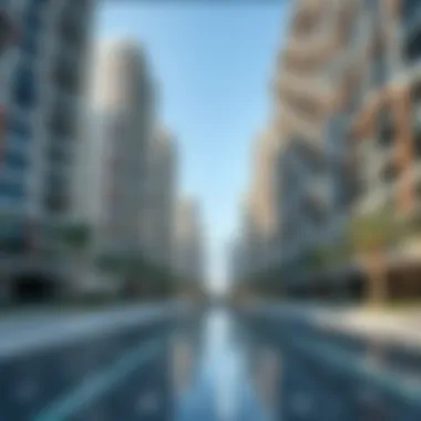 Modern architectural designs of residential buildings in JBR