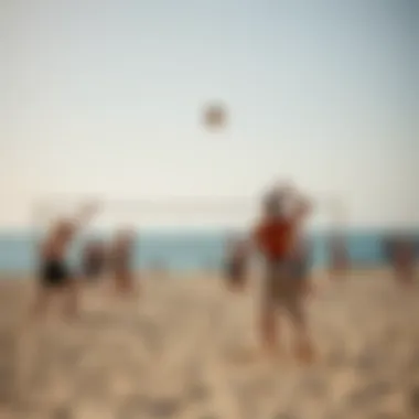Beach Volleyball at JBR Engaging in beach volleyball against the stunning backdrop of the Arabian Gulf