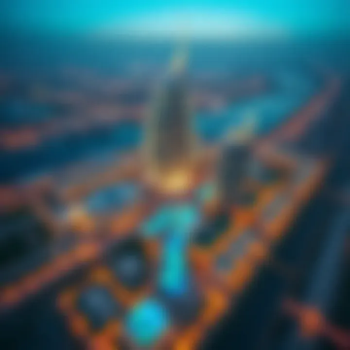 Aerial View of the Jewel of Creek Dubai Stunning aerial view of the Jewel of Creek Dubai showcasing its architectural brilliance