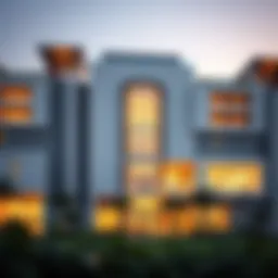 Stunning façade of Jood Residence Al Qusais showcasing modern architecture