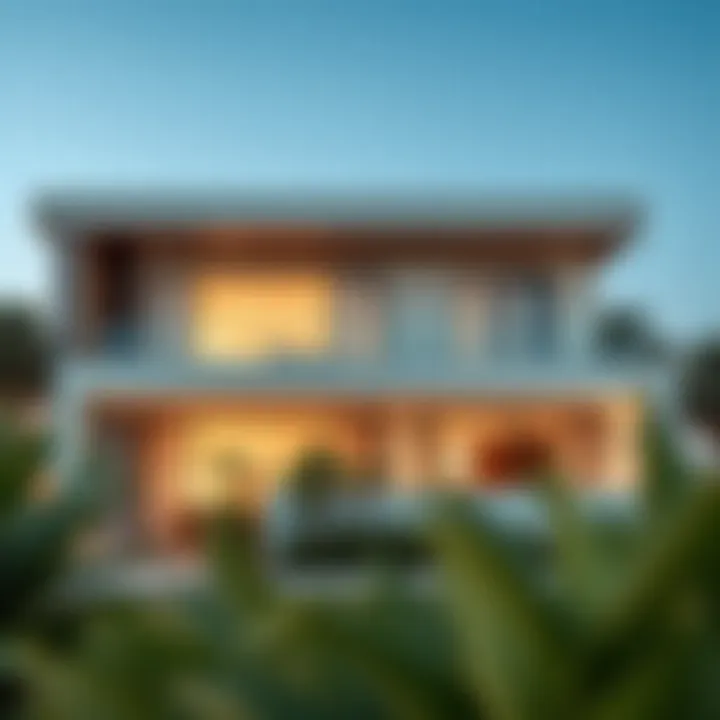 Modern architectural design of a villa in Jouri Hills