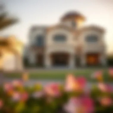 Luxurious villas surrounding the golf course at Jumeirah Golf Estates