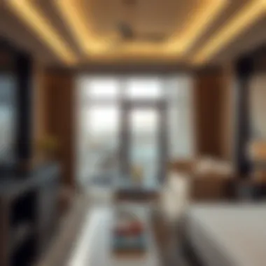 Interior of a Luxurious Suite Elegant interior of a resort suite featuring contemporary design and comfort