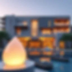 Luxurious exterior view of Keturah Resort showcasing modern architecture